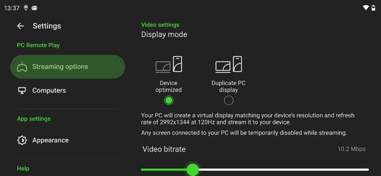 Razer PC Remote Play для Android — скриншот 4