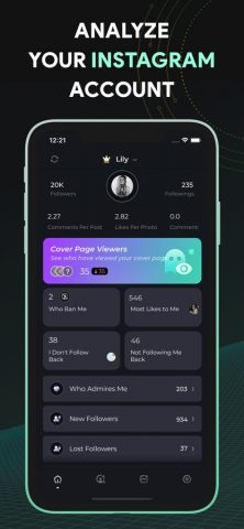 Reports+ Подписчики Инстаграм для iOS — скриншот 1