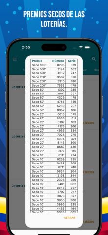 Resultado Loterías Colombia для iOS — скриншот 4