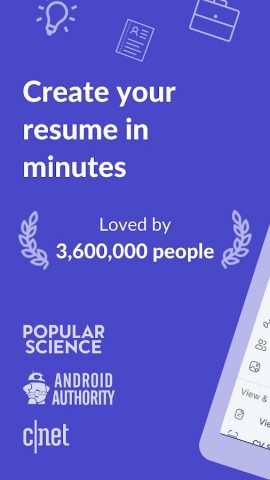 Resume Builder — CV Engineer для Android — скриншот 1