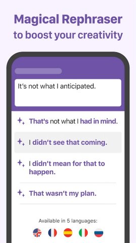 Reverso Rephraser & Synonyms для Android — скриншот 1