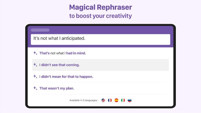 Reverso Rephraser & Synonyms для Android — скриншот 5