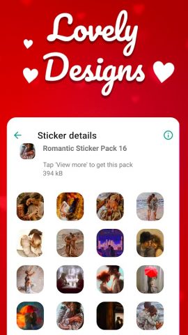 Romantic Stickers for WA — скриншот 4