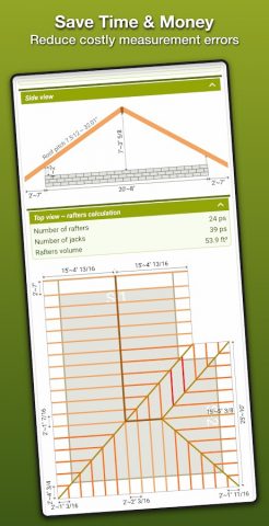 Roofing framing calculator для Android — скриншот 4