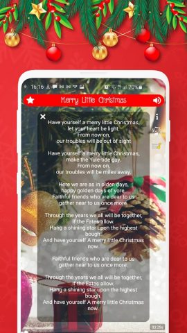 Рождественские песни для Android — скриншот 5