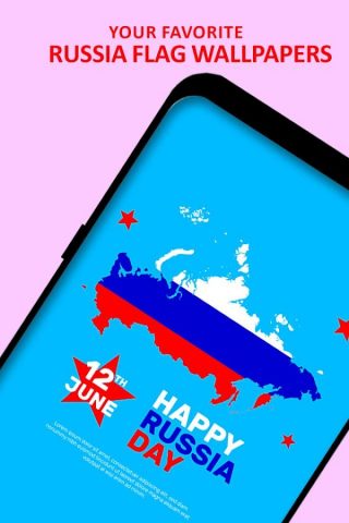 Russia Flag Wallpaper для Android — скриншот 3