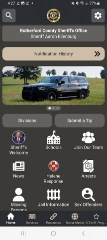 Rutherford County Sheriff, NC для Android — скриншот 1