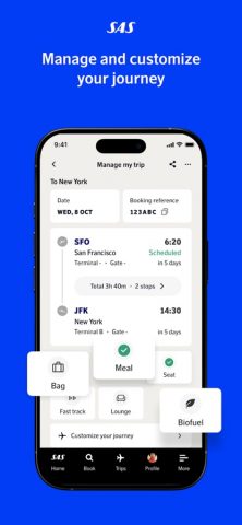 SAS – Scandinavian Airlines для iOS — скриншот 5