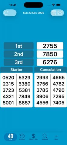 SG Live 4D для iOS — скриншот 1