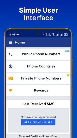SMS Numbers Receive SMS Online для Android — скриншот 1