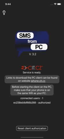 SMS from PC для iOS — скриншот 1