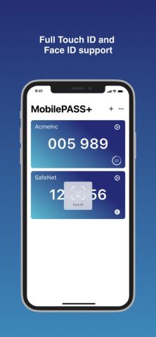 SafeNet MobilePASS+ — скриншот 2