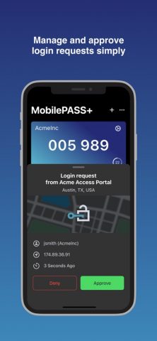 SafeNet MobilePASS+ — скриншот 3