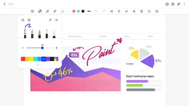 Samsung Notes for SAMSUNG IWB для Android — скриншот 1