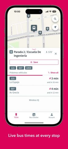 Santiago Bus Checker для iOS — скриншот 2