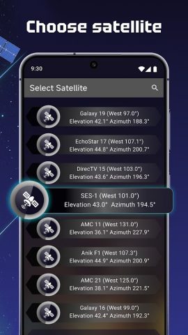 Satellite Finder (Dishpointer) для Android — скриншот 2