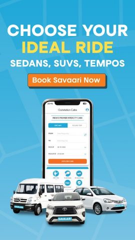 Savaari — Car Rental & Taxi для Android — скриншот 2