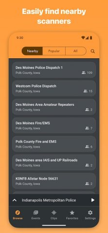 Scanner Radio — Police Scanner для Android — скриншот 3
