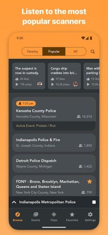 Scanner Radio — Police Scanner для Android — скриншот 4