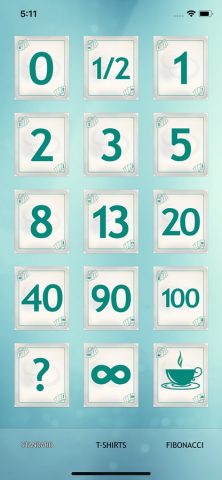 Scrum Planning Poker для iOS — скриншот 3