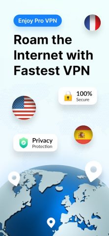 Shark VPN: Private, Secure VPN для Android — скриншот 1