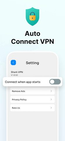 Shark VPN: Private, Secure VPN для Android — скриншот 5