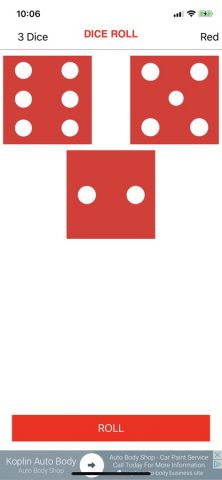 Simple Dice Roll для iOS — скриншот 3
