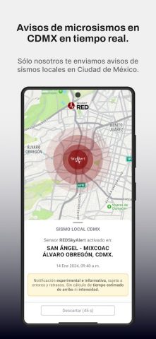 SkyAlert: Alerta Sísmica для Android — скриншот 3