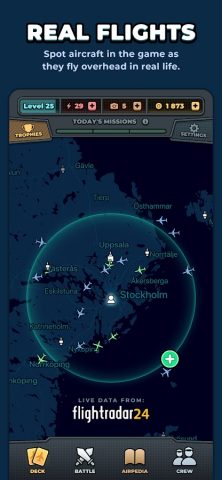 Skycards by Flightradar24 для Android — скриншот 1