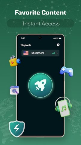 Skylock : Safe & Fast Proxy для Android — скриншот 1