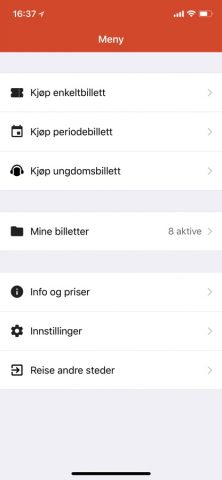 Skyss Billett для iOS — скриншот 3