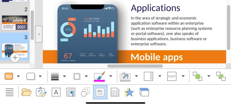 SoftMaker Presentations для iOS — скриншот 2