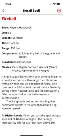 Spells List 5e для iOS — скриншот 3