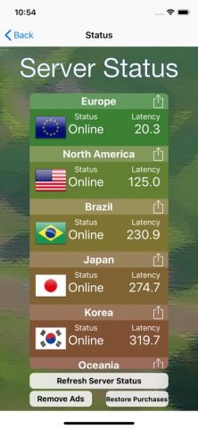 Статус сервера для: Fortnite для iOS — скриншот 1