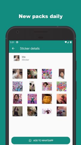 Stickers for whatsapp animated для Android — скриншот 2