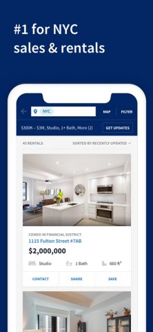StreetEasy NYC Rentals & Sales для iOS — скриншот 1