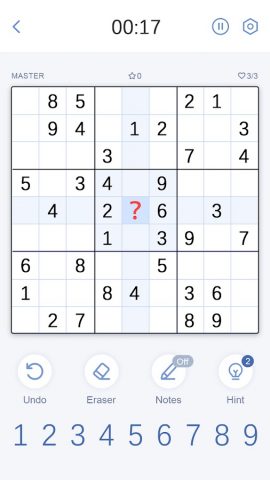 Судоку Мастер (Sudoku Master) для Android — скриншот 1