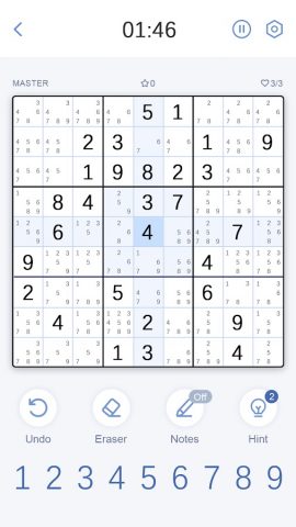 Судоку Мастер (Sudoku Master) для Android — скриншот 2