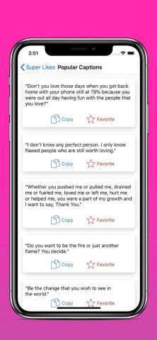 Super Likes Hashtags& Captions для iOS — скриншот 3