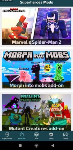 Superheroes Addon&Mod for MCPE для Android — скриншот 2