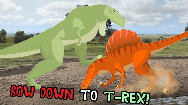 T-Rex Fights Spinosaurus для Android — скриншот 2