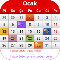 Türkiye Takvimi 2026 для Android