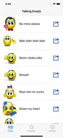 Talking Emojis for Texting для iOS — скриншот 1