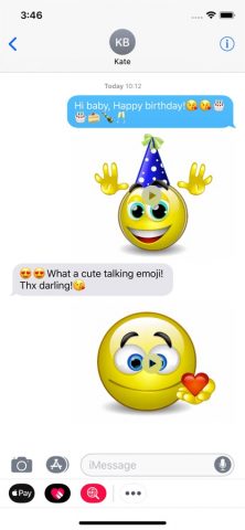 Talking Emojis for Texting для iOS — скриншот 2