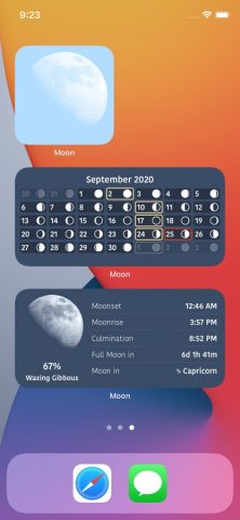 Текущая фаза луны и календарь для iOS — скриншот 4