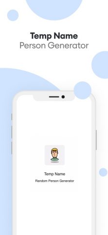 Temp Name — Person Generator для iOS — скриншот 1