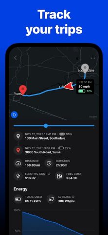 Tessie — Track your Tesla для Android — скриншот 3