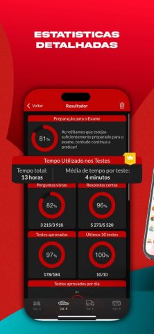 Testes Código da Estrada IMTT для iOS — скриншот 5
