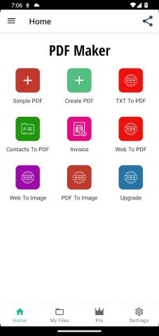 Text to pdf для Android — скриншот 3