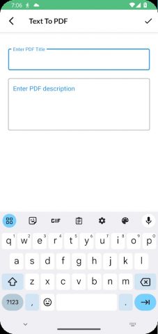 Text to pdf для Android — скриншот 4